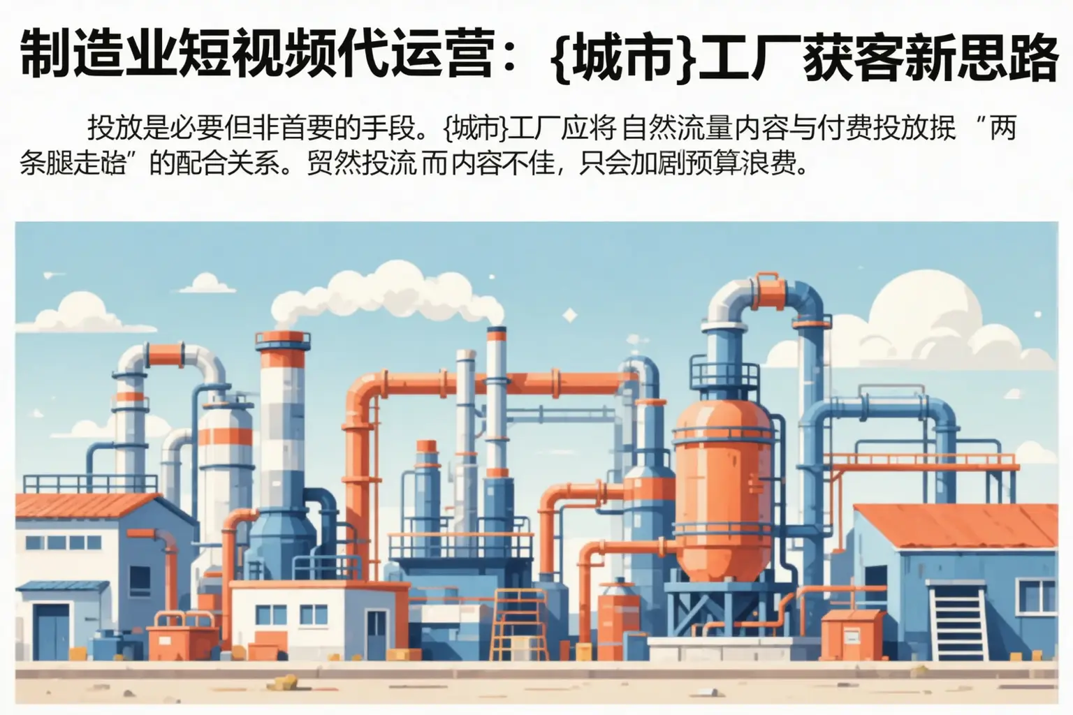 制造业短视频代运营：张家川工厂获客新思路